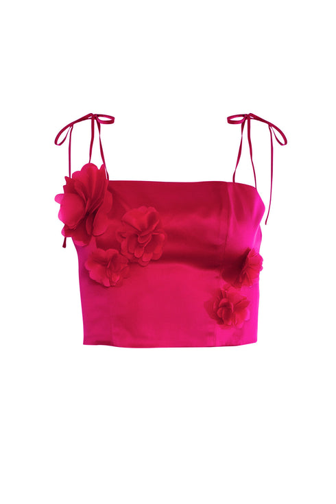 Top Marigold Hibiscu Fucsia